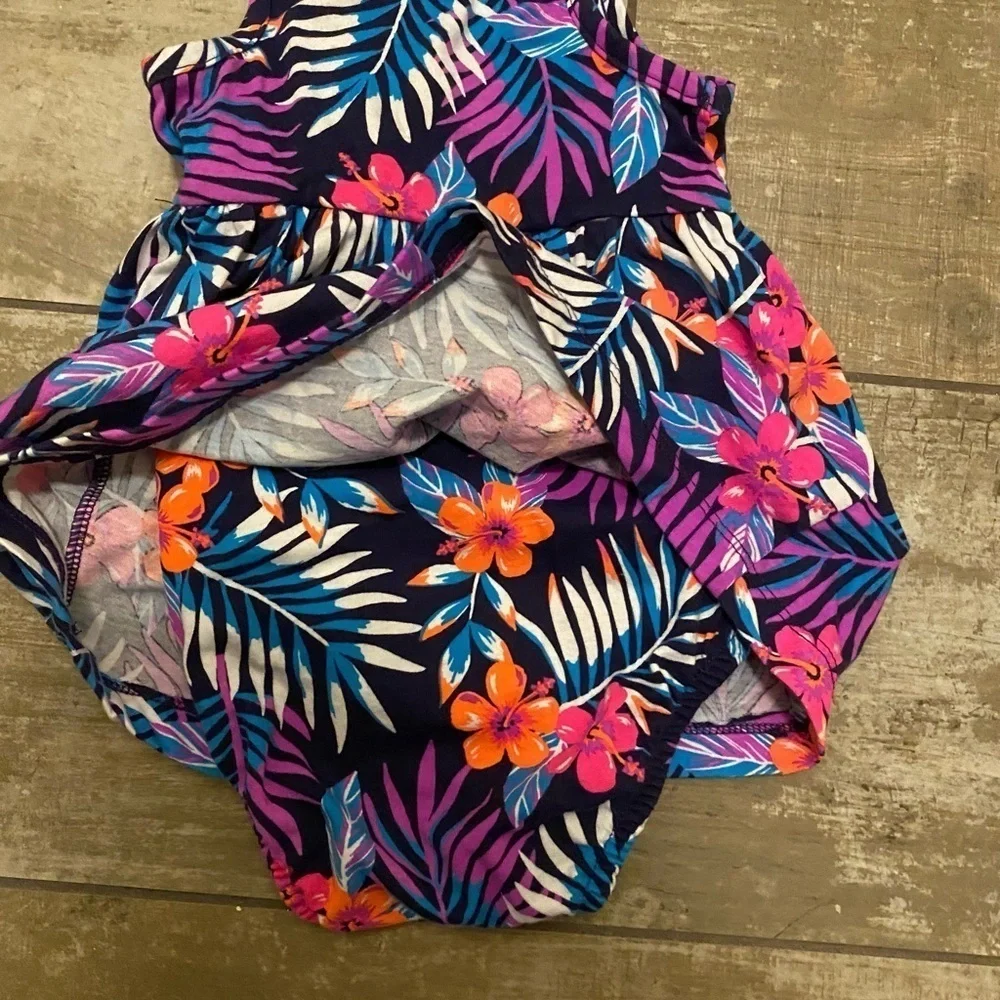 NWT Carter's floral dress with pink sweater set